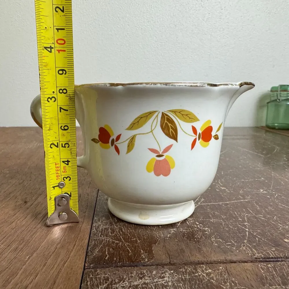 Hall's Superior Kitchenware Mary Dunbar Autumn‎ Leaf Jewel Tea Creamer